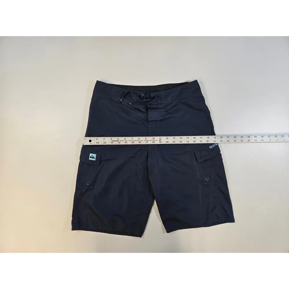 Quiksilver Mens Navy Cargo Board Shorts Swim Trunks Size 30‎ AQBBS03072